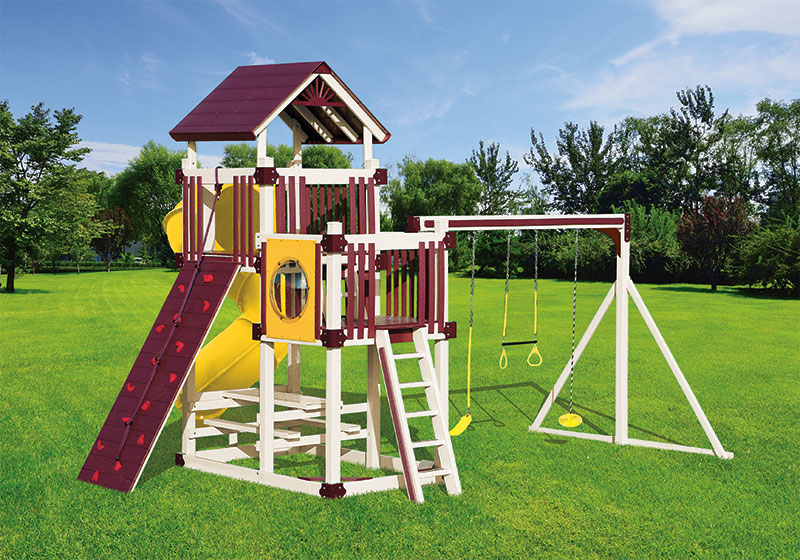 Swing sets are family-friendly structures that make your backyard fun for the whole family.
