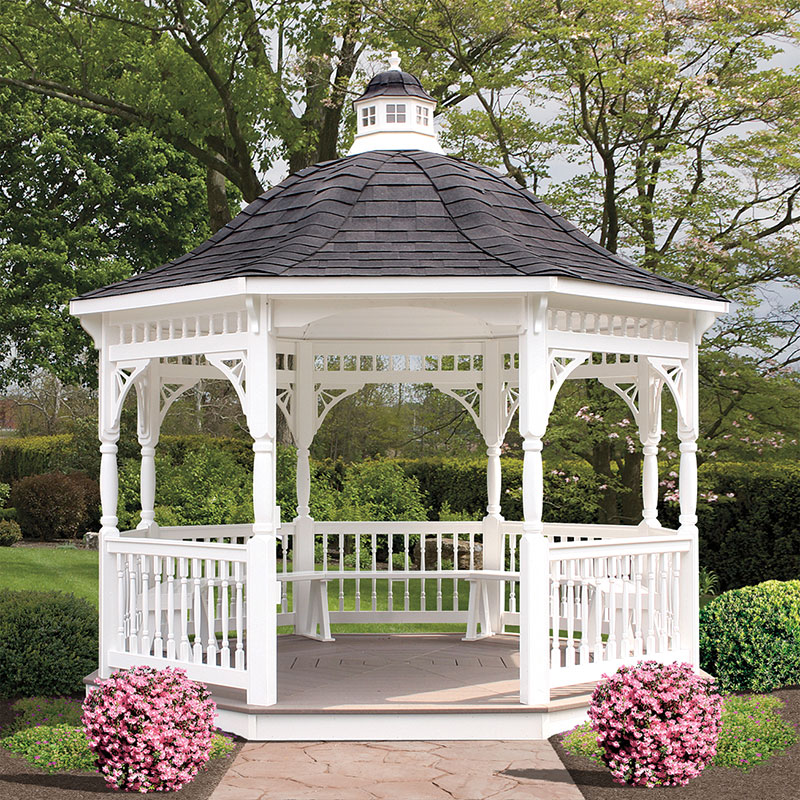 Vinyl 12 Octagon Gazebo