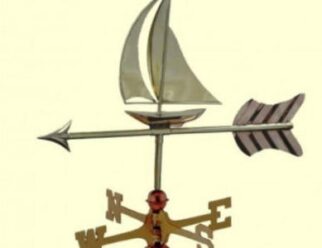 #8803P Sailboat - Dimensions: 10"L x 10.5"H: Arrow 21"L (Also available in Blue Verde) #8803V1