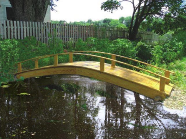 Beautiful Amish Built Garden Bridges, Japanese Garden Bridge Kit