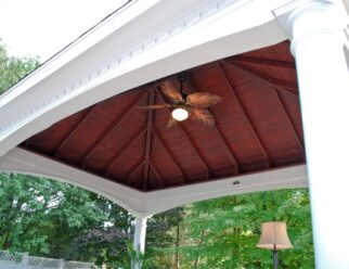 White Vinyl Hampton Pavilion Ceiling