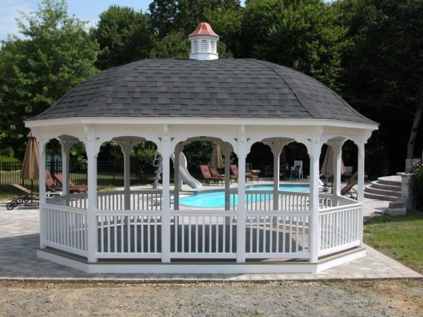 14′ x 20′ Bell Roof, Vinyl Gazebo