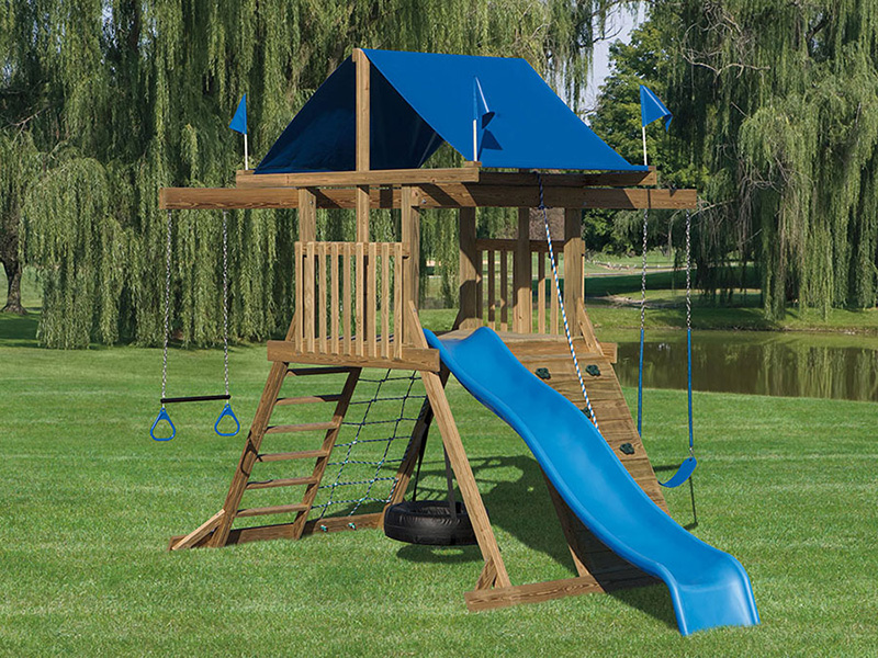 Vinyl & Wood Swing Sets Kids Outdoor Entertainment Penn Dutch