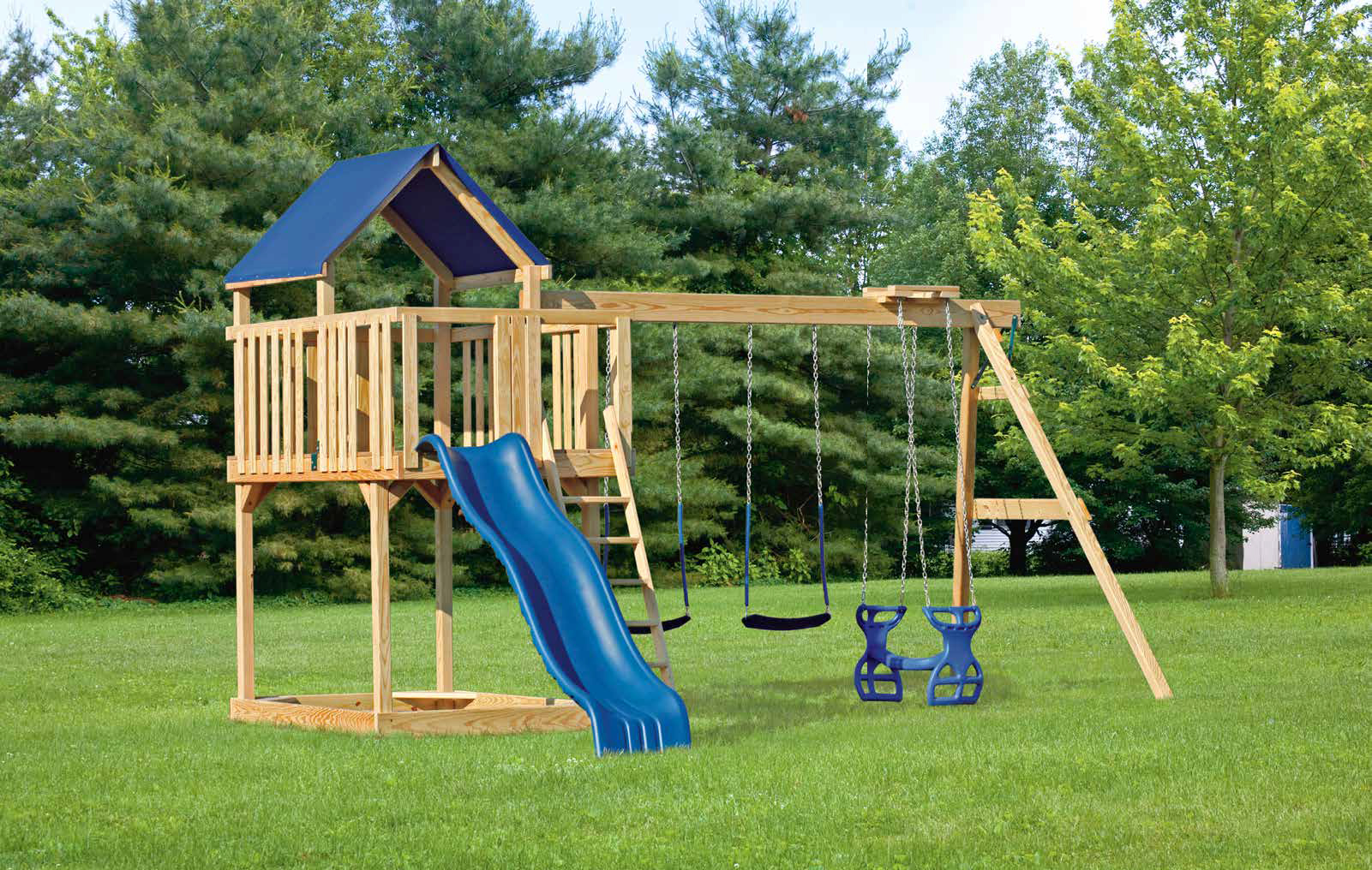 Vinyl & Wood Swing Sets Kids Outdoor Entertainment Penn Dutch