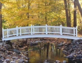22’ Wood Colonial Painted Bridge