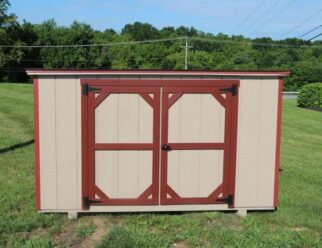 8' x 4’ x 5’ Mini Utility Vinyl Shed