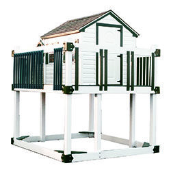 8′ x 9′ Playhouse Tower with (2) 3′ x 8′ Porch