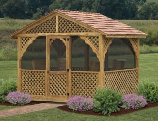 8′ x 12′ Deluxe Garden Glider with Screen Option