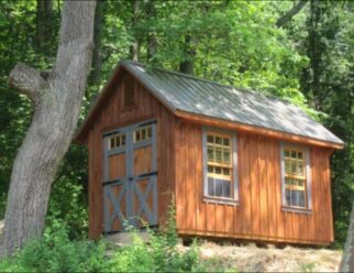 8' x 14' White River Style Board and Batten Shed