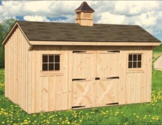 10' x 16' Manor Style Board and Batten Shed