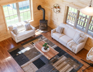 Mountaineer Deluxe Cabin Interior - Cozy Living Space