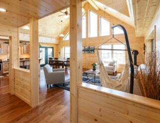 Mountaineer Deluxe Cabin Interior - Living Room