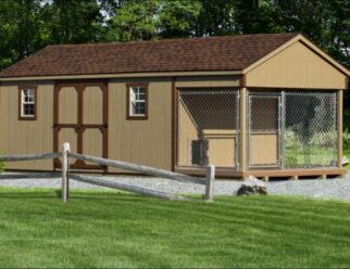 10 x 24 Traditional Shed / Kennel Combo