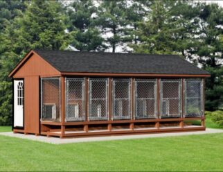 12 x 22 Traditional 6-Box Kennel
