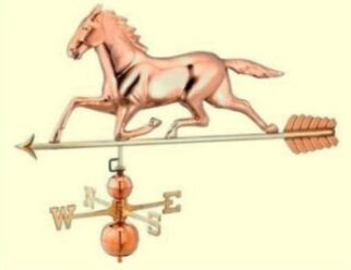 Estate Series Weathervane #958P, Horse, Dimensions: 48"L x 18"H x 4"W (Also available in Blue Verde) #0958V1