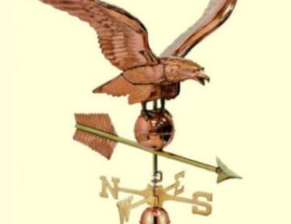 Estate Series Weathervane #0956P Eagle - Dimensions: 41"L x 32"H x 34"W (wingspan) Also available in Blue Verde #0956V1