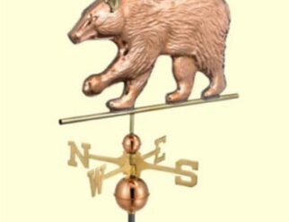 #695P Bear Dimensions: 25"L x 15"H x 3"W Polished Copper