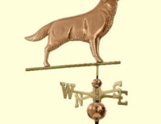 #644P Golden Retriever Dimensions: 24"L x 20"H X 2”W Polished Copper