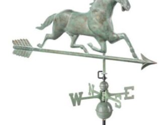 #580V1A Horse w/ Arrow Dimensions: 45"L x 18"H x 4"W Blue Verde