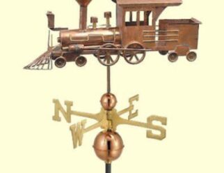 #553P Locomotive Dimensions: 24"L x 12"H x 5"W Polished Copper