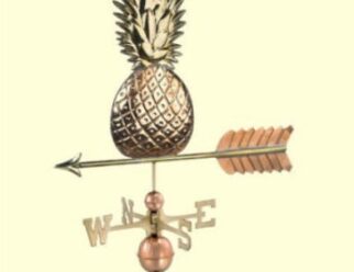 #9635P PineappleDimensions: 27"L x 25”H x 2”WPolished Copper