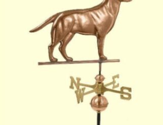 #560P Labrador RetrieverDimensions: 22"L x 19"H x 2”WPolished Copper