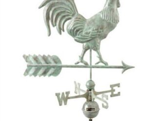 #953V1 Smithsonian RoosterDimensions: 27"L x 22"H x 3”WBlue Verde Copper