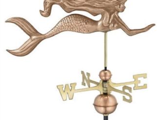 #949P MermaidDimensions: 28"L x14"H x 2"WPolished Copper