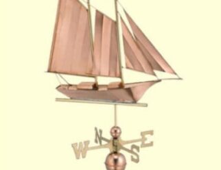 #9601P SchoonerDimensions: 25"L x 21"H x 4"WPolished Copper