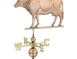 #552P Dairy CowDimensions: 23"L x 15"H x 1"WPolished Copper
