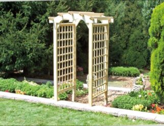ARB14 Twilight 36” Round Top Arbor 36” Wide Opening ~ 42” Wide Panels42” Deep ~ 42” Wide
