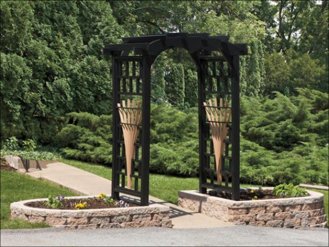 Outdoor Garden Arbors Wood Vinyl Options Available Penn Dutch