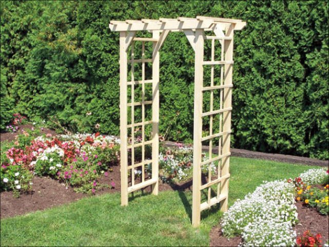 Outdoor Garden Arbors Wood Vinyl Options Available Penn Dutch