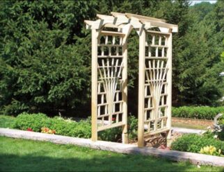 ARB11 Summer Breeze 36” Round Top Arbor 36” Wide Opening ~ 42” Wide Panels 42” Deep ~ 42” Wide