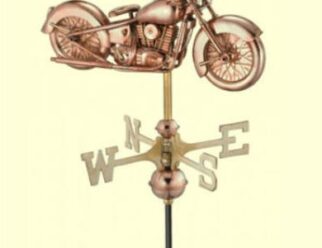 #8846P Motorcycle - Dimensions: 14"L x 9"H (Polished Copper)