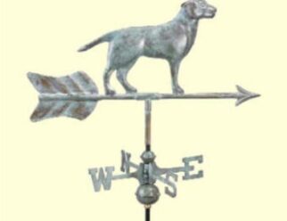 #810V1 Labrador Retriever - Dimensions: 13"L x 9"H : Arrow 21"L (Blue Verde Copper)