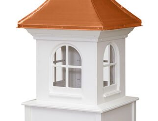 Custom Windowed Cupola With Copper Roof