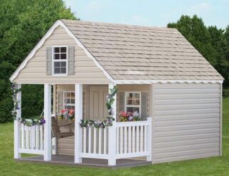 8 x 12 Vinyl A-Frame Play House