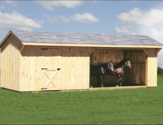 Modular – 10 x 24 Run-In Barn