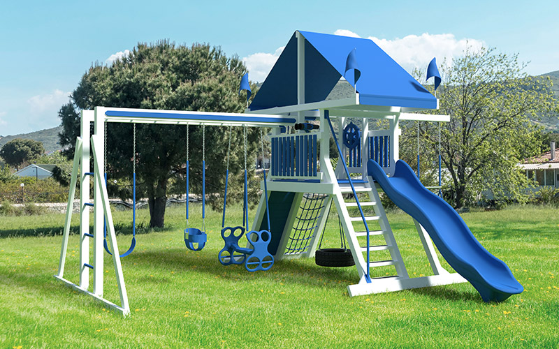 Vinyl Swing Sets Kids Outdoor Entertainment Penn Dutch