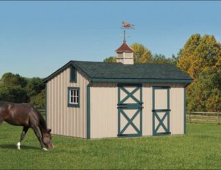 10 x 16 Shed Row Horse Barn