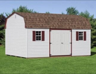 12’ x 18’ Dutch Barn – Vinyl Amish Built Shed