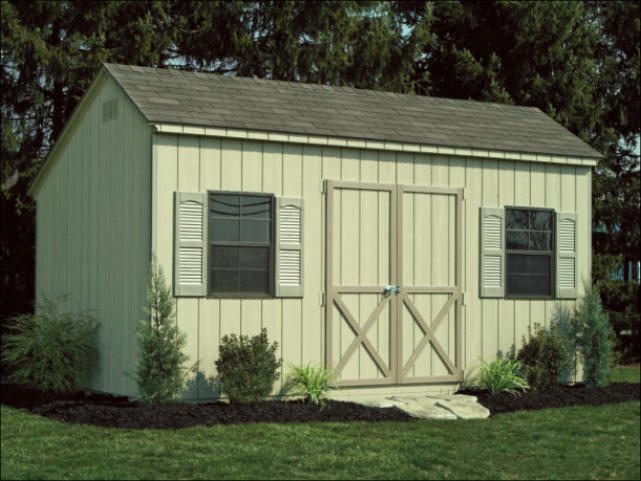 10’ x 16’ Carriage Style Wooden Amish Built Shed