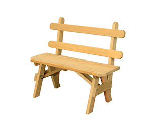 WO-BeB-28 28" Bench with Back