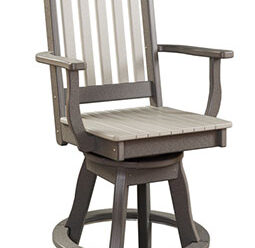 #3403 Swivel Balcony Arm Chair 25” W x 23” D x 46” H