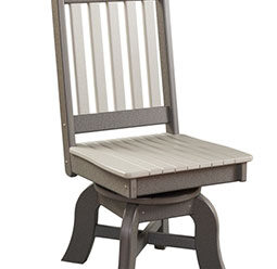 #2450 Swivel Dining Side Chair 19” W x 24” D x 39” H