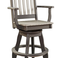 #4403 Swivel Patio Arm Chair 25” W x 25” D x 51” H