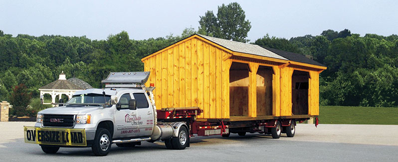 Penn dutch structures delivery truck and shed