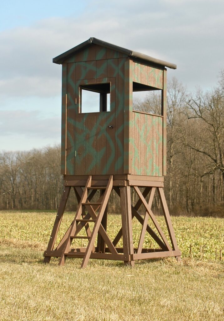 Square Elevated Amish Built Deer Blind