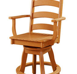 #3103 Swivel Balcony Arm Chair 25” W x 23” D x 46” H